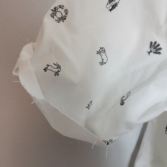 Extra Small Banana Republic Quinn Boy Fit Button Up Zodiac Shirt *Modified* - Picture 3 of 6